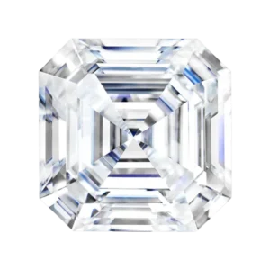 Asscher cut Moissanite gemstone