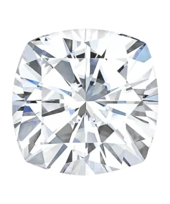 cushion cut charles & colvard moissanite