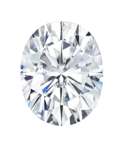 oval cut charles & colvard moissanite