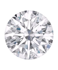 round hearts and arrows cut charles & colvard moissanite