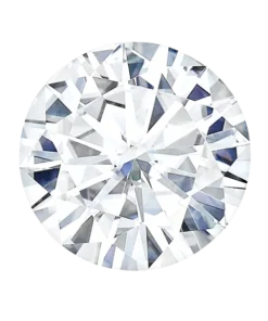 round cut charles & colvard moissanite
