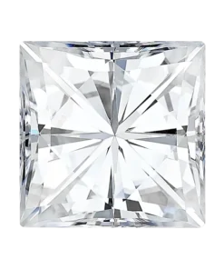 Square cut charles & colvard moissanite